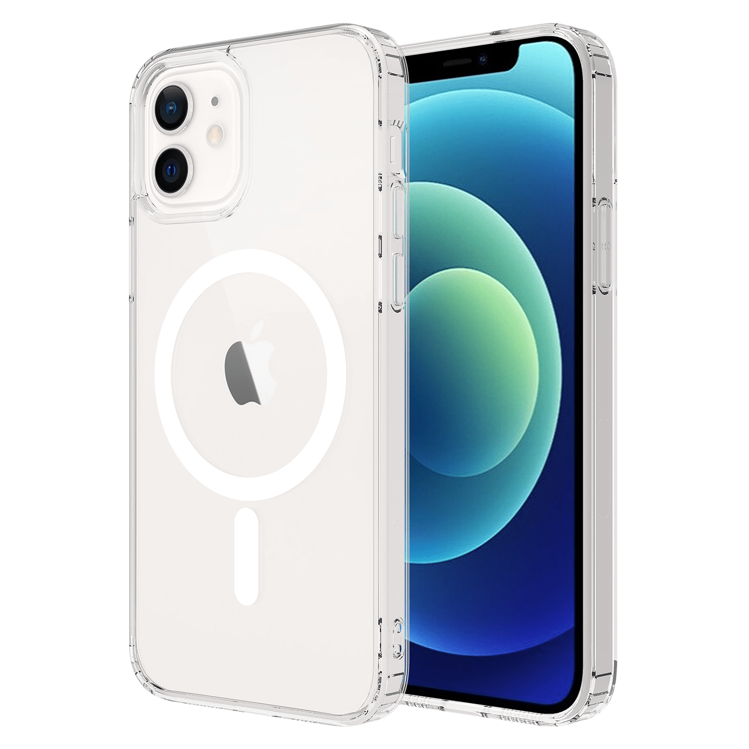 Ampd - Tpu / Acrylic Hard Shell Magsafe Case For Apple iPhone 12 / iPhone 12 Pro - Clear