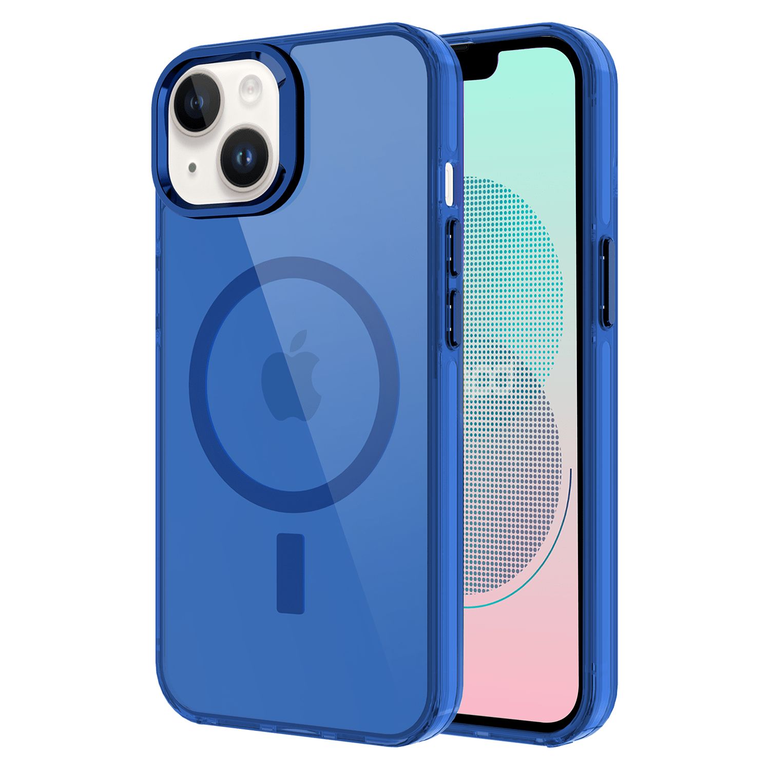 Ampd - Tpu / Acrylic Drop Magsafe Case For Apple Iphone 13 - Blue