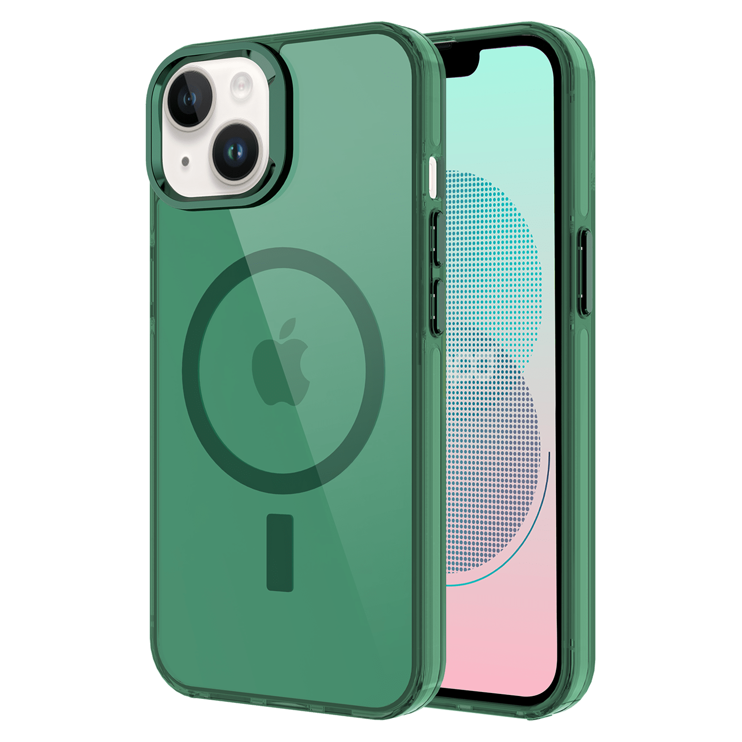 Ampd - Tpu / Acrylic Drop Magsafe Case For Apple Iphone 13 - Green