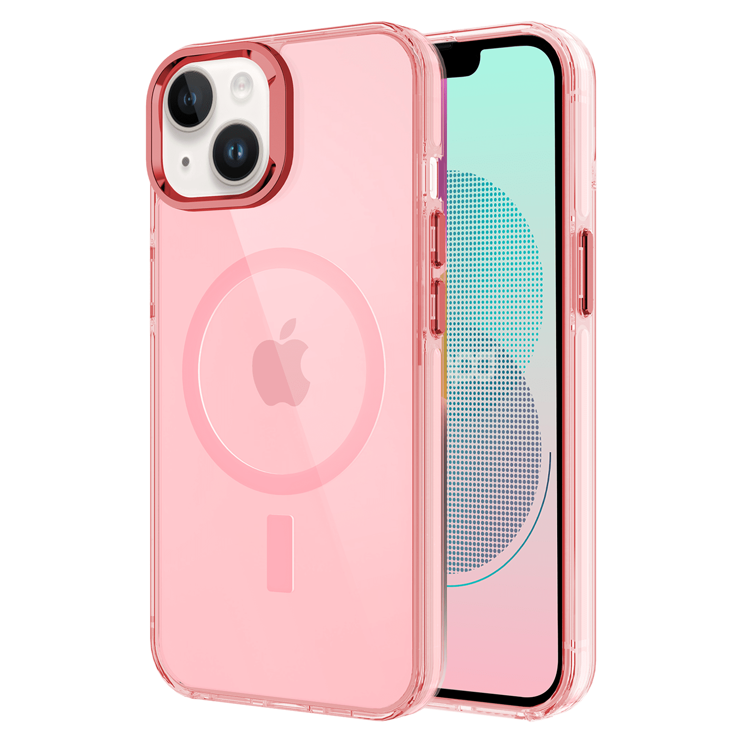Ampd - Tpu / Acrylic Drop Magsafe Case For Apple Iphone 13 - Pink