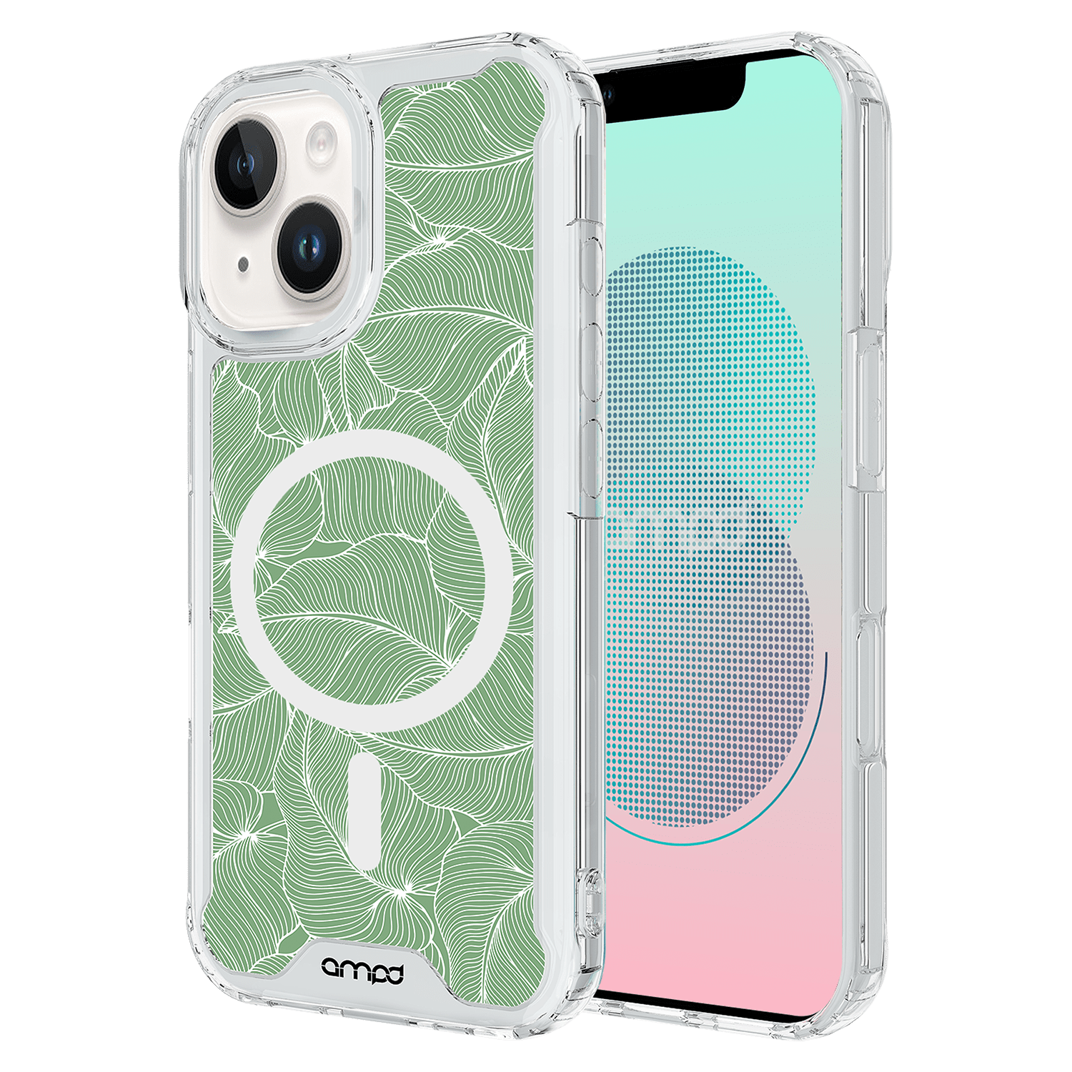 Ampd - Hd Print Magsafe Case For Apple Iphone 13 - Palm