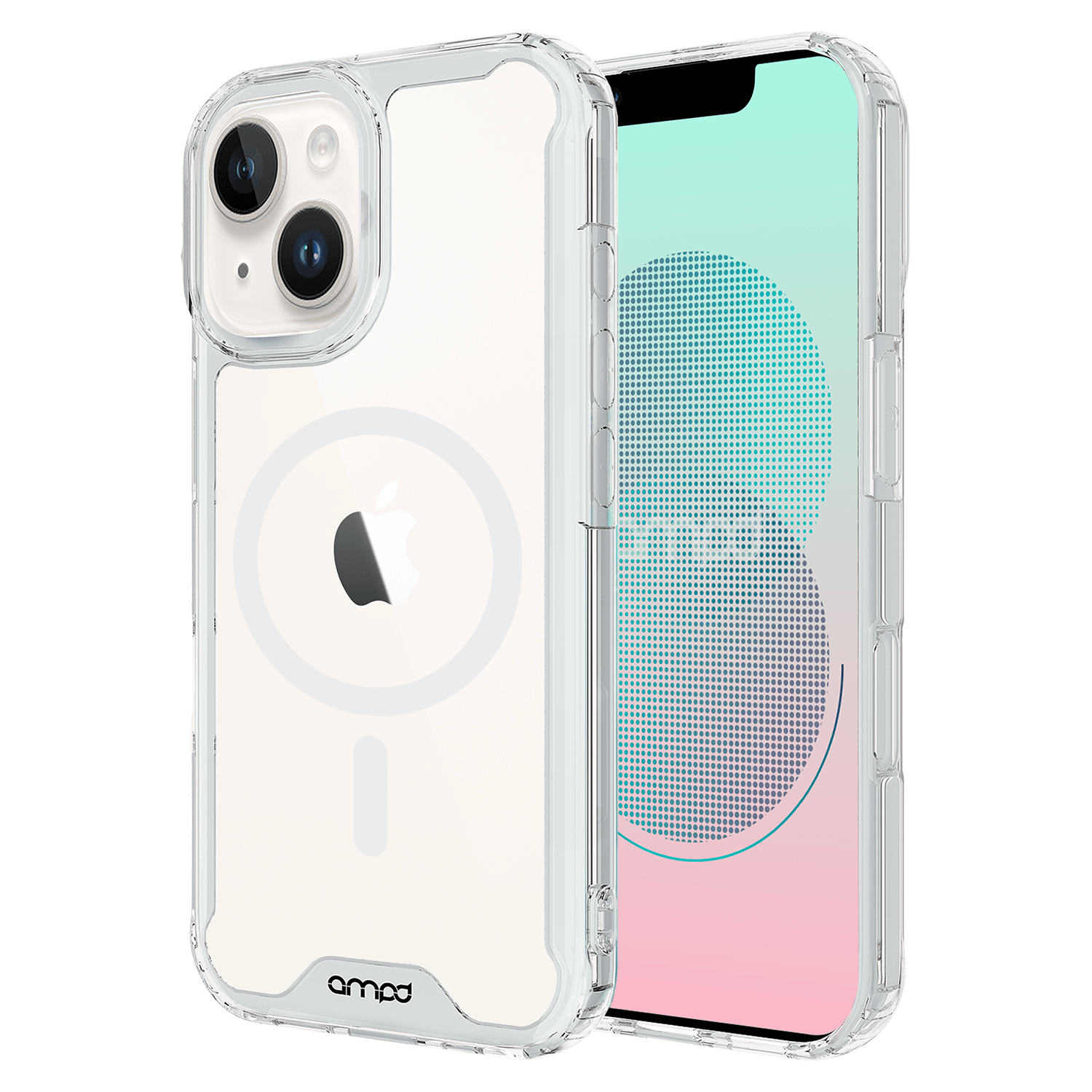 Ampd - Tpu / Acrylic Crystal Clear Case For Apple Iphone 13 - Clear