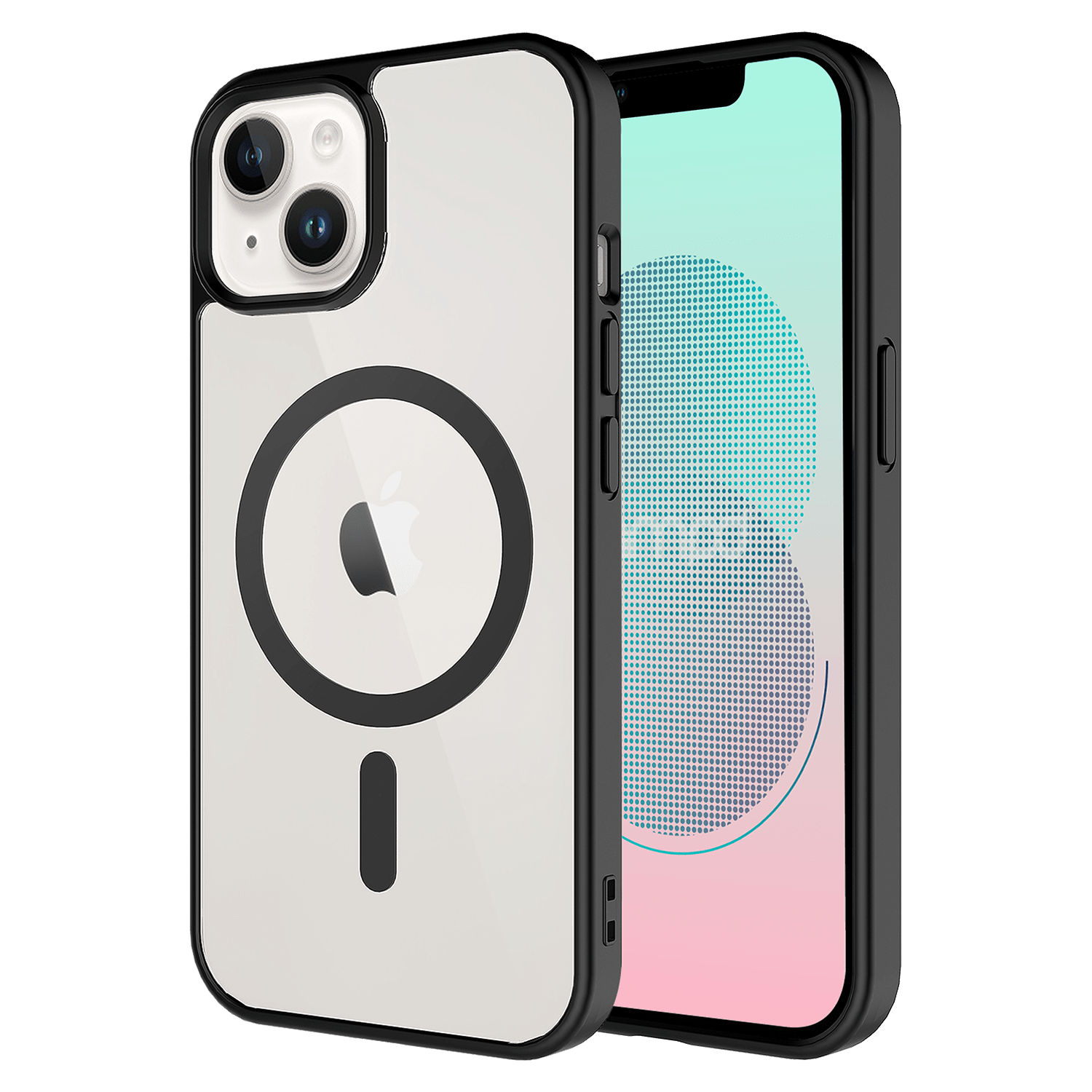 Ampd - Tpu / Acrylic Bumper Case For Apple Iphone 13 - Black