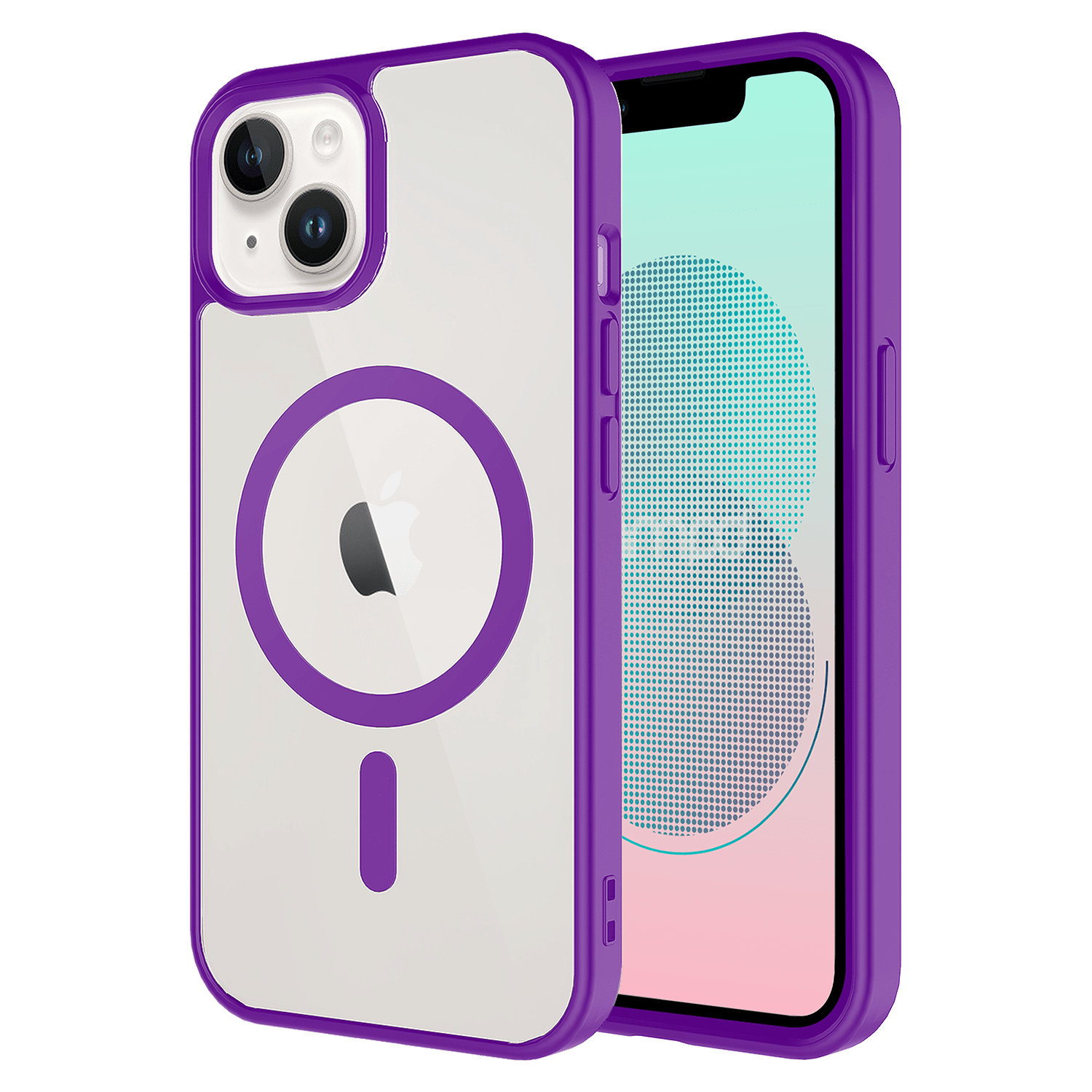 Ampd - Tpu / Acrylic Bumper Case For Apple Iphone 13 - Purple
