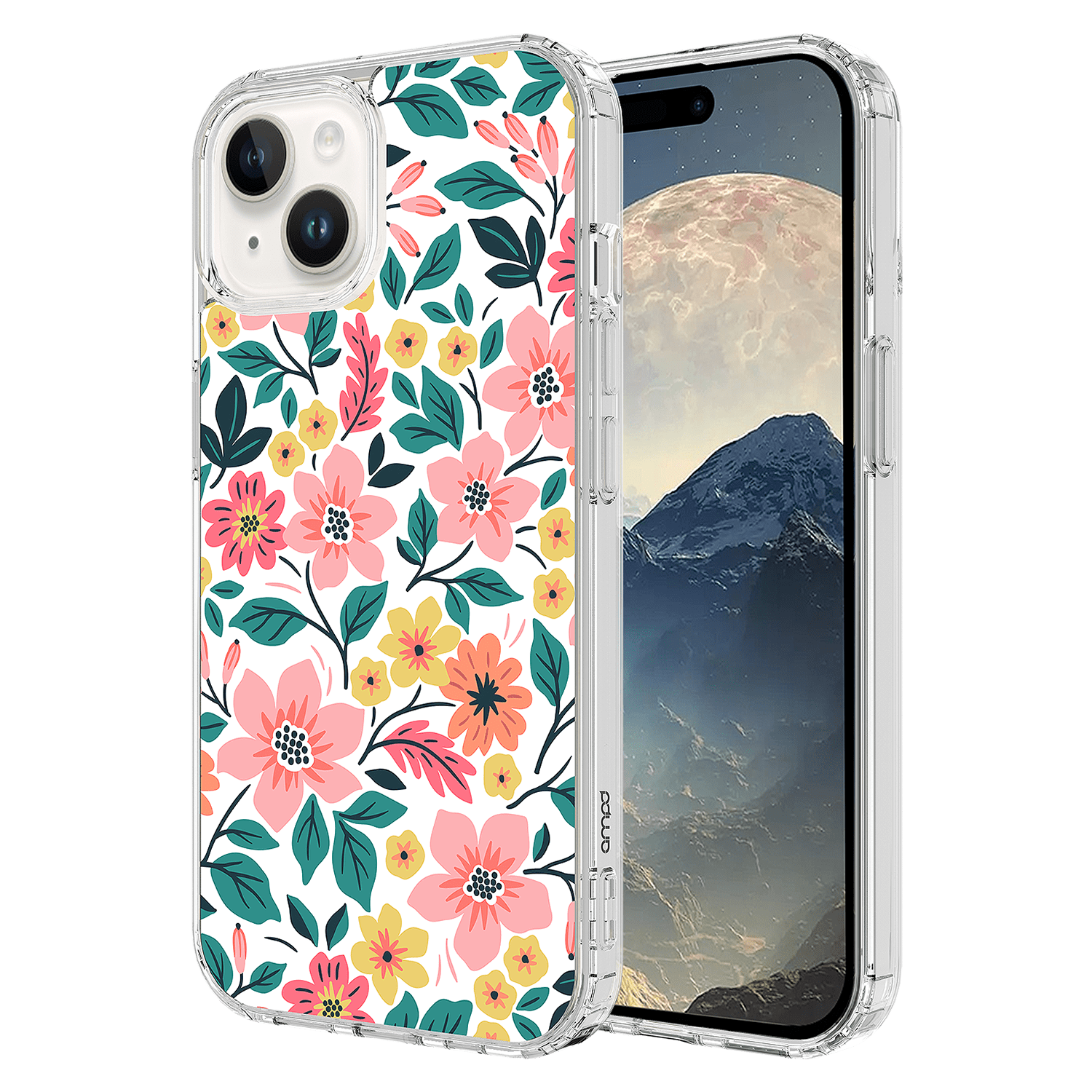 Ampd - Tpu / Acrylic Hd Print Magsafe Case For Apple iPhone 15 - Wildflower