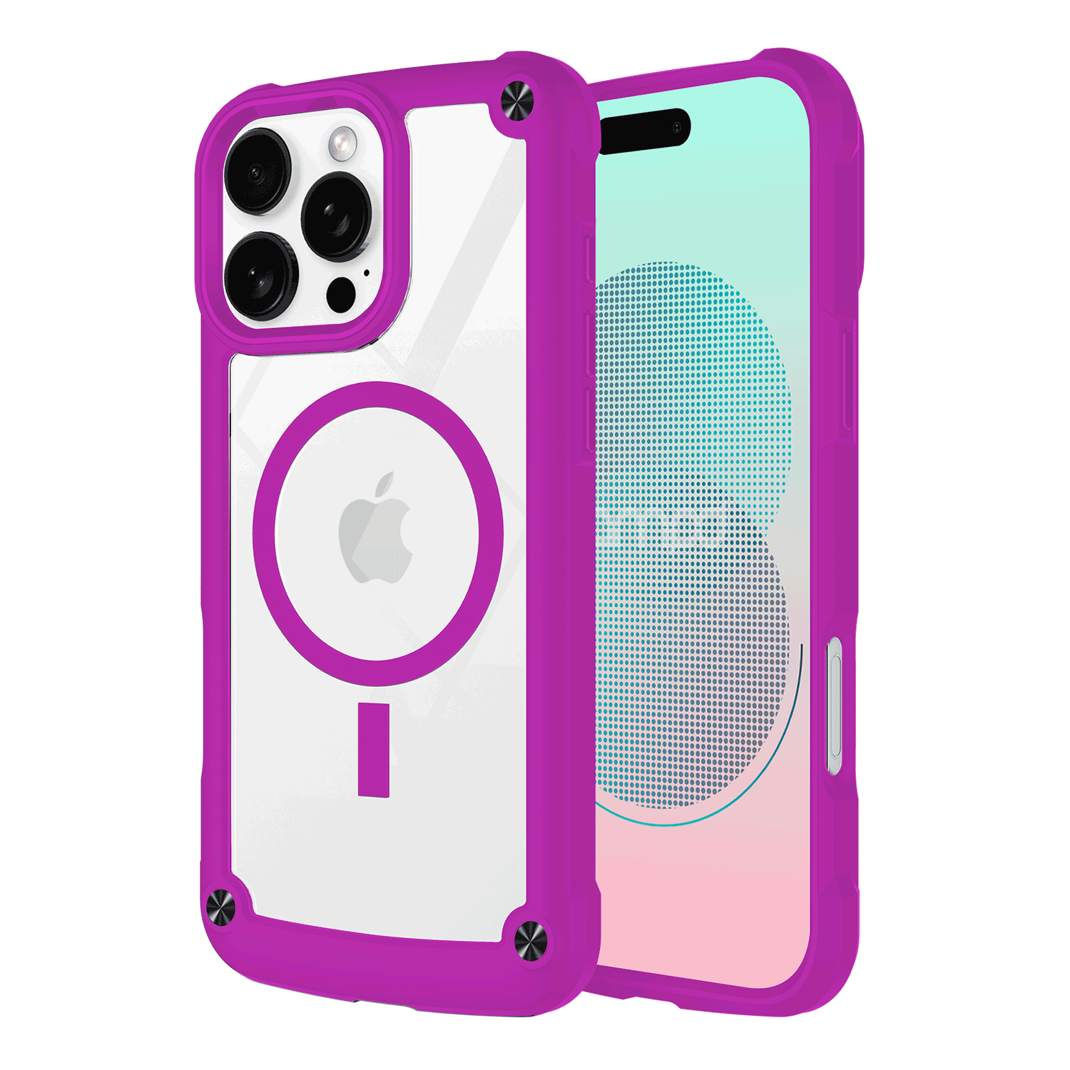 Ampd - Durabump Magsafe Case For Apple Iphone 16 Pro - Purple