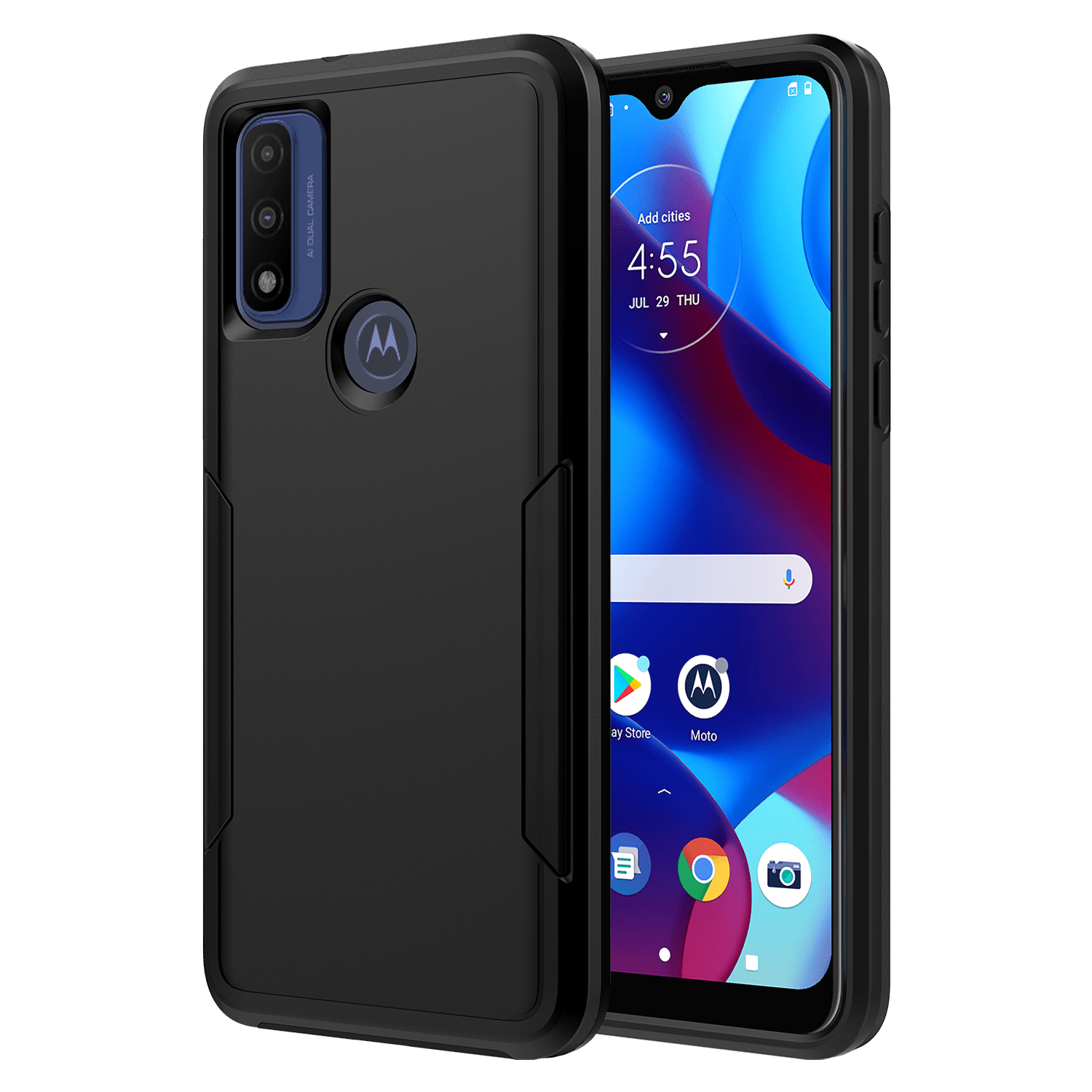 Ampd - Military Drop Case For Motorola Moto G Play 2023 - Black