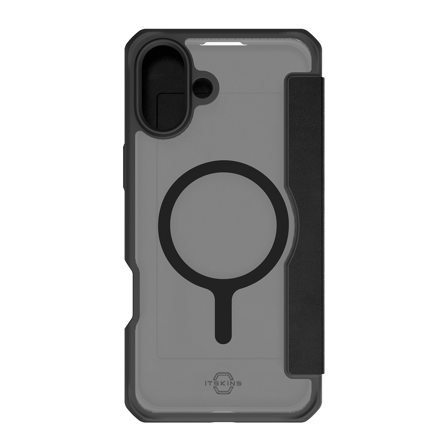 Itskins - Hybridr Folio Magsafe Case For Apple Iphone 16 Plus - Black