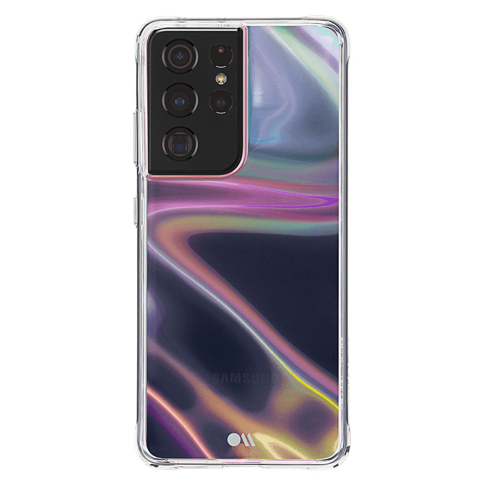 Case-mate - Soap Bubble Case With Micropel For Samsung Galaxy S21 Ultra 5g - Iridescent