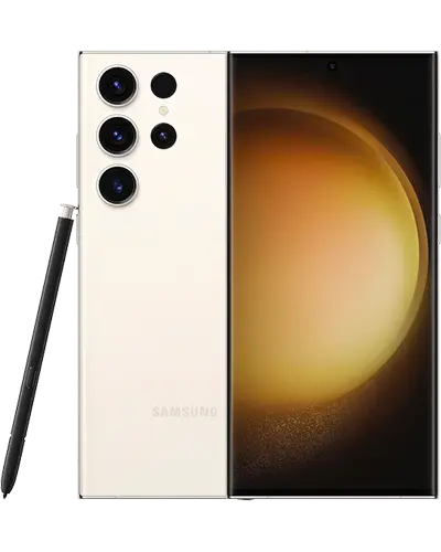 Samsung Galaxy S23 Ultra Unlocked, Display: 6.80" Dynamic AMOLED 2X, 120Hz, HDR10+, 1750 nits (peak), 1440x3088px resolution, 19.3:9 aspect ratio, 501ppi; Always-on display