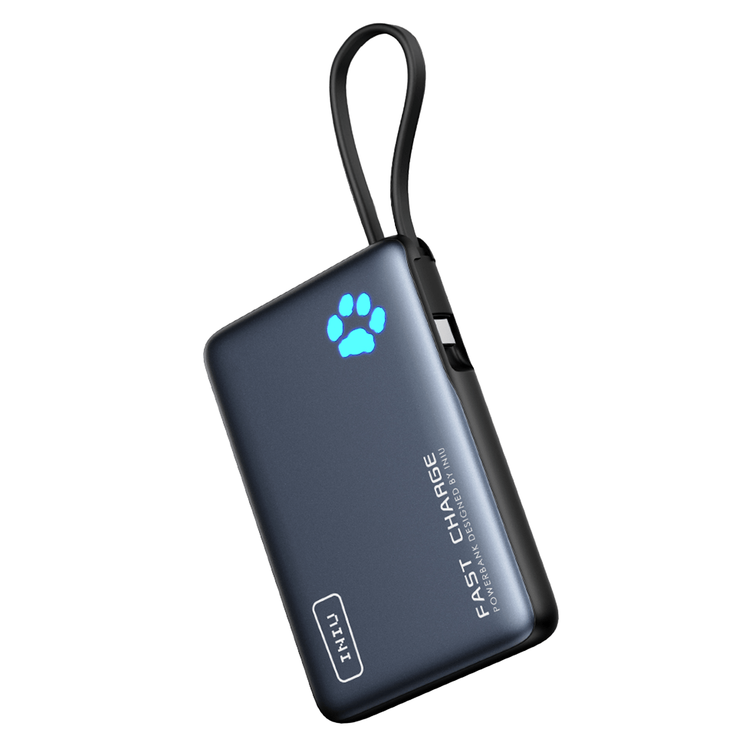 Iniu - Powerpaw Portable Power Bank 10000 Mah - Black