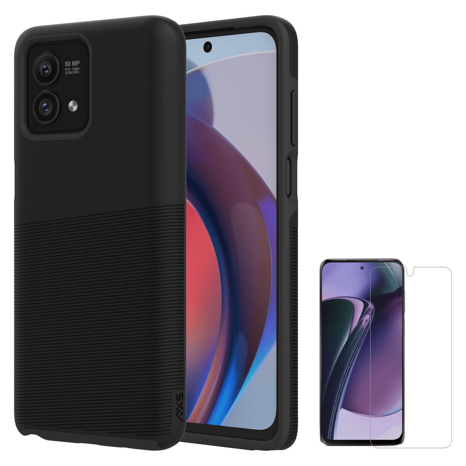 axs-protech-plus-case-and-glass-screen-protector-for-motorola-moto-g-stylus-5g-2023-moto-g-stylus-2023-black