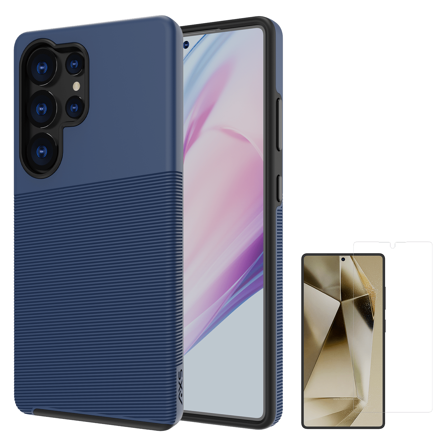 axs-protech-plus-case-and-armorglass-screen-protector-for-samsung-galaxy-s25-ultra-astral-blue