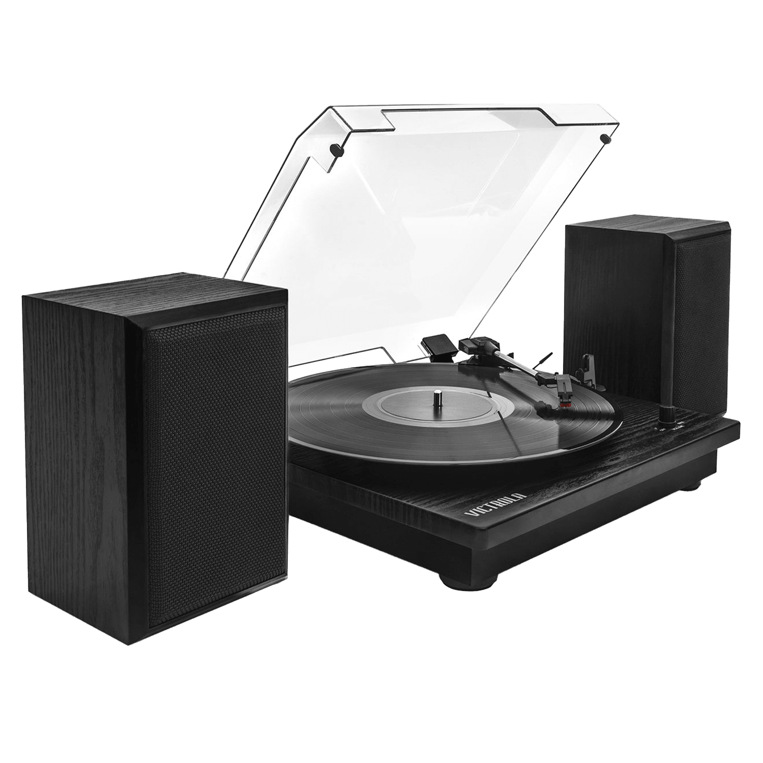 Victrola - Montauk Bluetooth Turntable System - Black