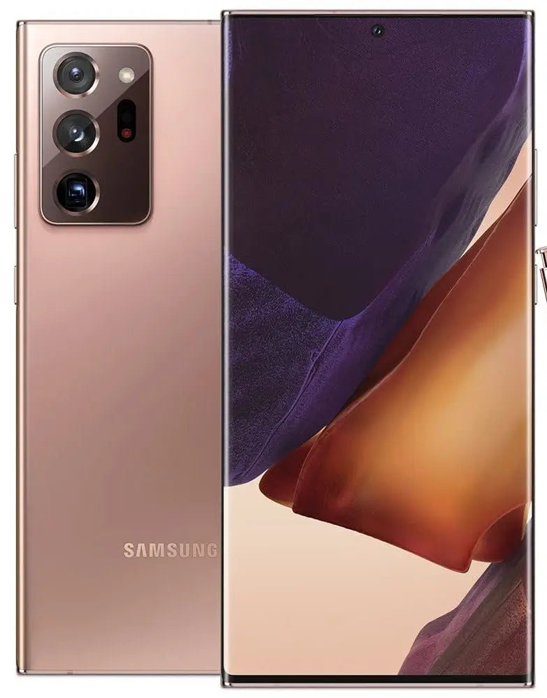 Samsung Galaxy Note 20 Ultra 5G Unlocked, Display: 6.90" Dynamic AMOLED 2X, 1440x3088px resolution, 19.3:9 aspect ratio, 496ppi; HDR10+, Always-on display, 120Hz@FHD/60Hz@QHD refresh rate
